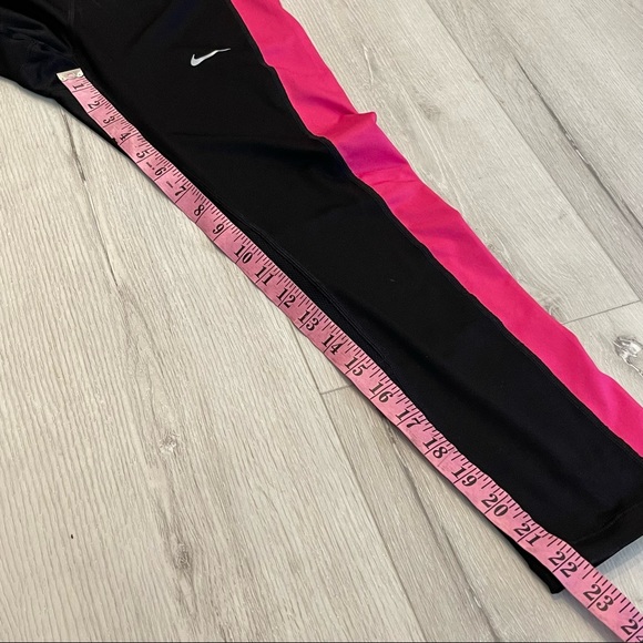 Nike Dri-Fit Running Black and Pink Capri Leggings Size Small - Picture 5 of 10